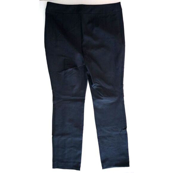 Derek Lam 10 Crosby Women Sz 12 Midnight Blue Lucia Front Slit Dress Pants - Picture 1 of 12